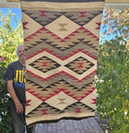 Authentic Vintage Dazzler 30 x 49" Navajo Rug C1950s W 152