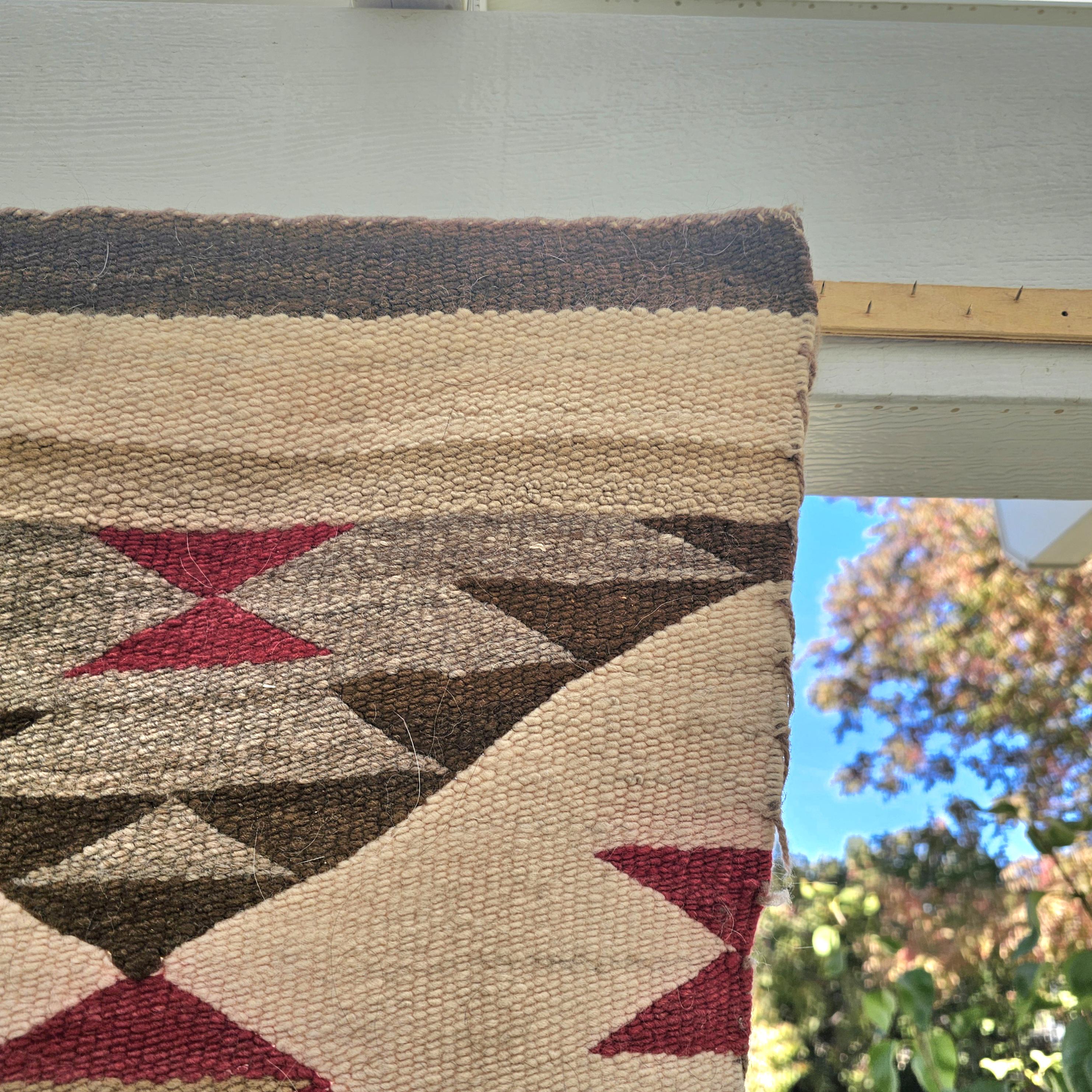 Authentic Vintage Dazzler 30 x 49" Navajo Rug C1950s W 152