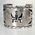 Hopi Knifewing Wide Vintage Cuff Sterling Old Pawn fits 7 1/4" wrist. JB 14