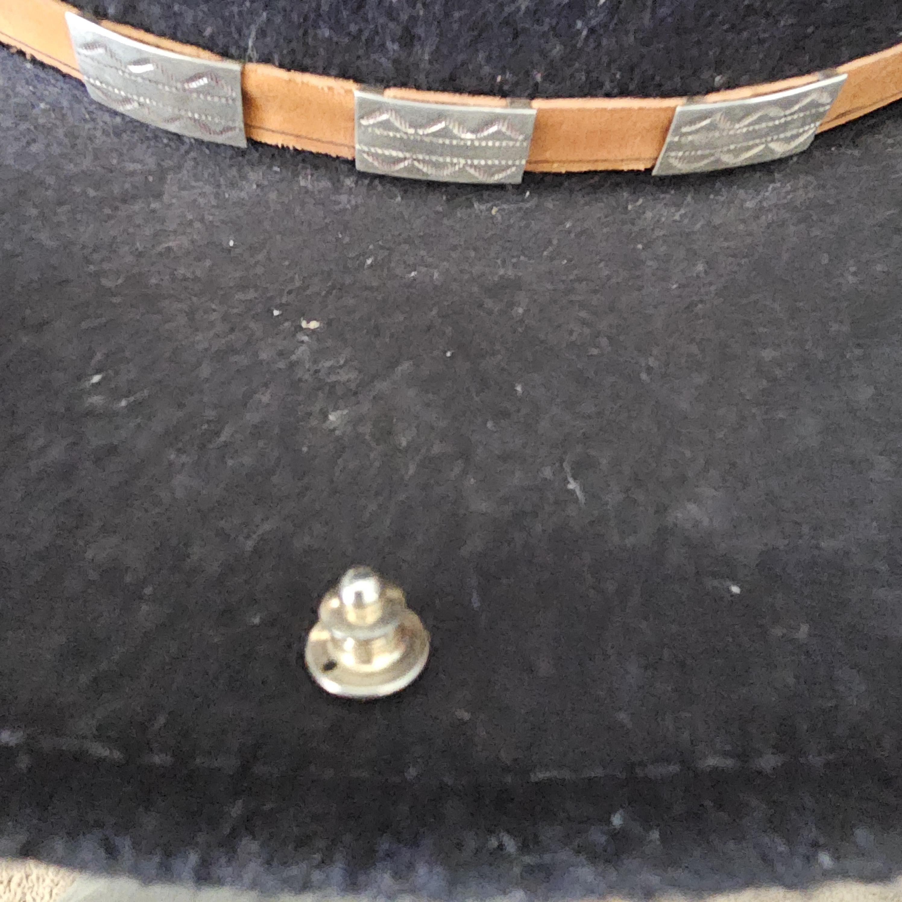 Silver & Turquoise Bug Hat Pin Vintage Native Old Pawn # JP 169
