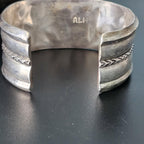 Helen Leekya Homer Vintage Zuni Blue Turquoise Inlay. 6 1/2" wrist JB 161.