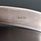 Vintage Sterling Silver Turquoise Cuff Bracelet: Native American Old Pawn, 9"  JB 175