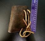 Vintage Silver Turquoise & Leather Ketoh or Bowguard Native Old Pawn fits any wrist. JB 186
