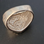 Superman Vintage Sterling Man Ring Size 11 JR S