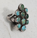 1930s Zuni Turquoise Vintage Ring Old Pawn Size 5 1/2  JR 903