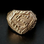Superman Vintage Sterling Man Ring Size 11 JR S