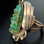 Terrific Turquoise Vintage Ring Old Pawn Size 7 JR 430