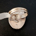 Adjustable Onyx Vintage Native Ring Old Pawn JR 11