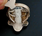 1930s Zuni Turquoise Vintage Ring Old Pawn Size 5 1/2  JR 903