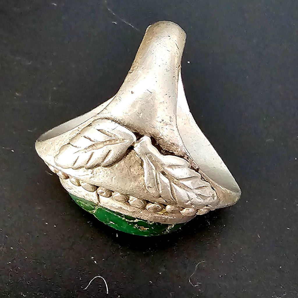 1940s Big Cerillos Vintage Sterling Man Ring Size 10 1/2 Old Pawn JR 358