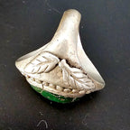 1940s Big Cerillos Vintage Sterling Man Ring Size 10 1/2 Old Pawn JR 358