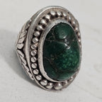 1940s Big Cerillos Vintage Sterling Man Ring Size 10 1/2 Old Pawn JR 358