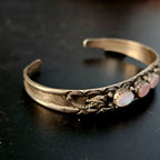 Vintage Zuni Mother of Pearl Stacker Cuff Old Pawn. 6" wrist JB 209