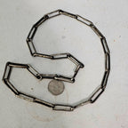 Heavy Handmade Native Sterling 26" chain Old Pawn C1970s JN 777