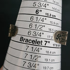 1930s Whirling Log Silver Native Cuff Bracelet Old Pawn. 6 3/4" wrist. JB 223