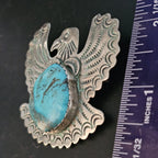 Thunderbird Pin Signed Vintage Native Old Pawn # JP 176