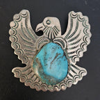 Thunderbird Pin Signed Vintage Native Old Pawn # JP 176