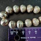 Ultra Long 30"  Vintage Navajo Pearls Necklace Old Pawn Sterling. C1950s JN 783