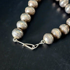 Ultra Long 30"  Vintage Navajo Pearls Necklace Old Pawn Sterling. C1950s JN 783
