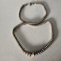 Signed 26" Vintage Navajo Pearls Necklace Old Pawn Sterling. C1960s JN 770