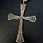 1930s Cross Necklace Old Pawn Sterling.  JN 721