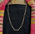 Heavy Handmade Native Sterling 26" chain Old Pawn C1970s JN 777