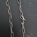 Heavy Handmade Native Sterling 26" chain Old Pawn C1970s JN 777
