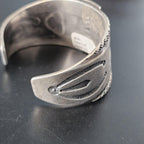 Vintage Silver Native Turquoise Cuff Old Pawn 7" wrist  JB  83
