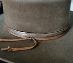 1950s Sterling Turquoise & Coral Hatband Old Pawn. JH 144