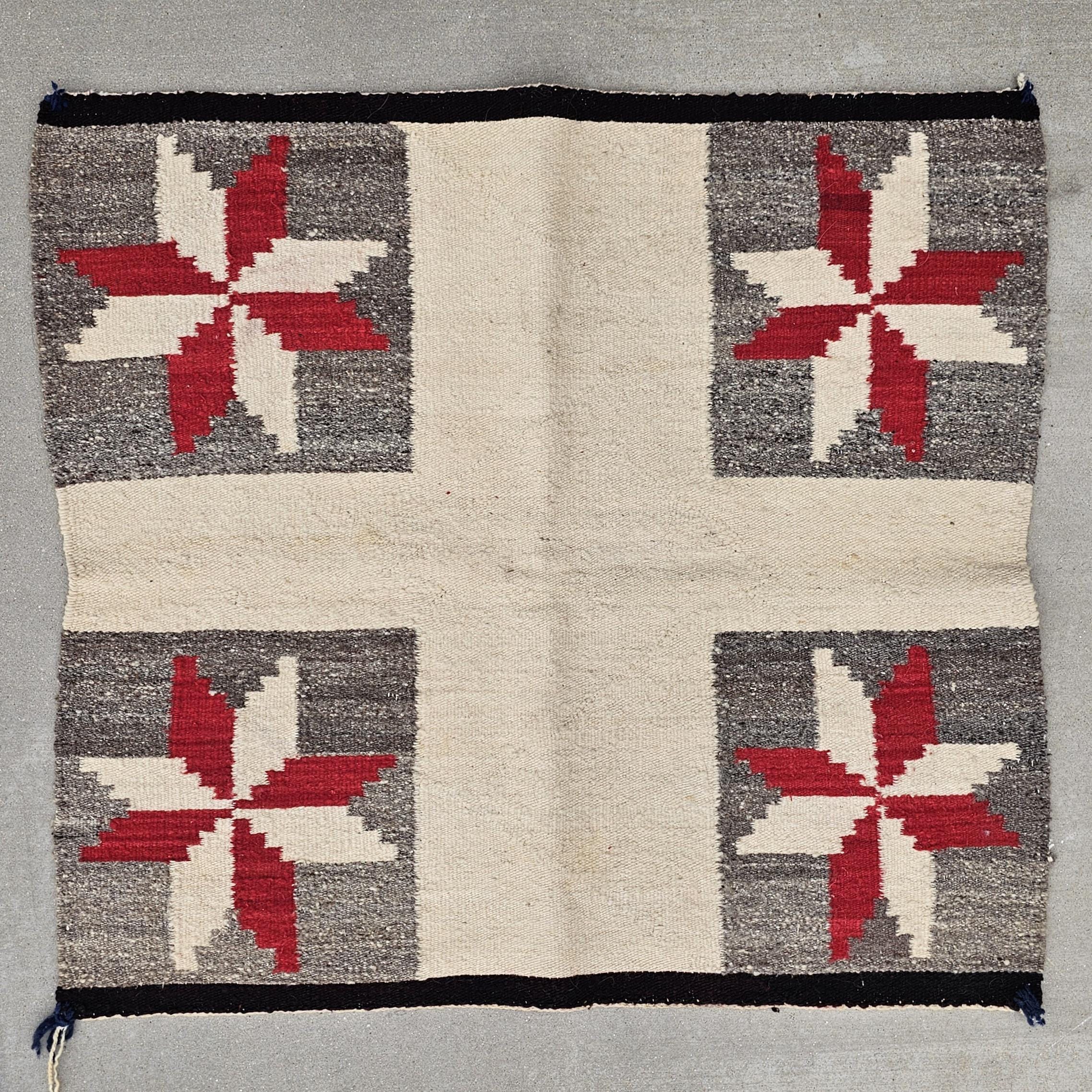 Authentic Vintage Navajo Saddle Blanket 30"x 31" W 205