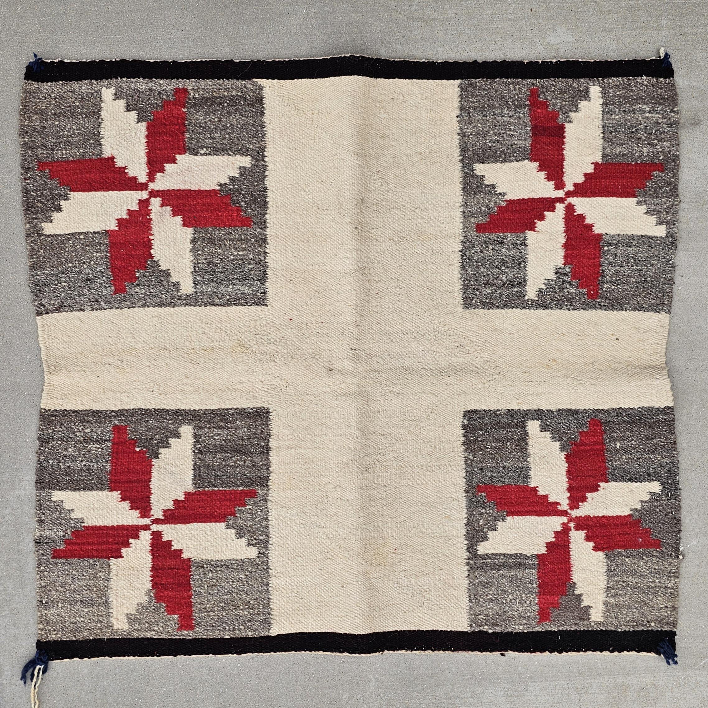 Authentic Vintage Navajo Saddle Blanket 30"x 31" W 204