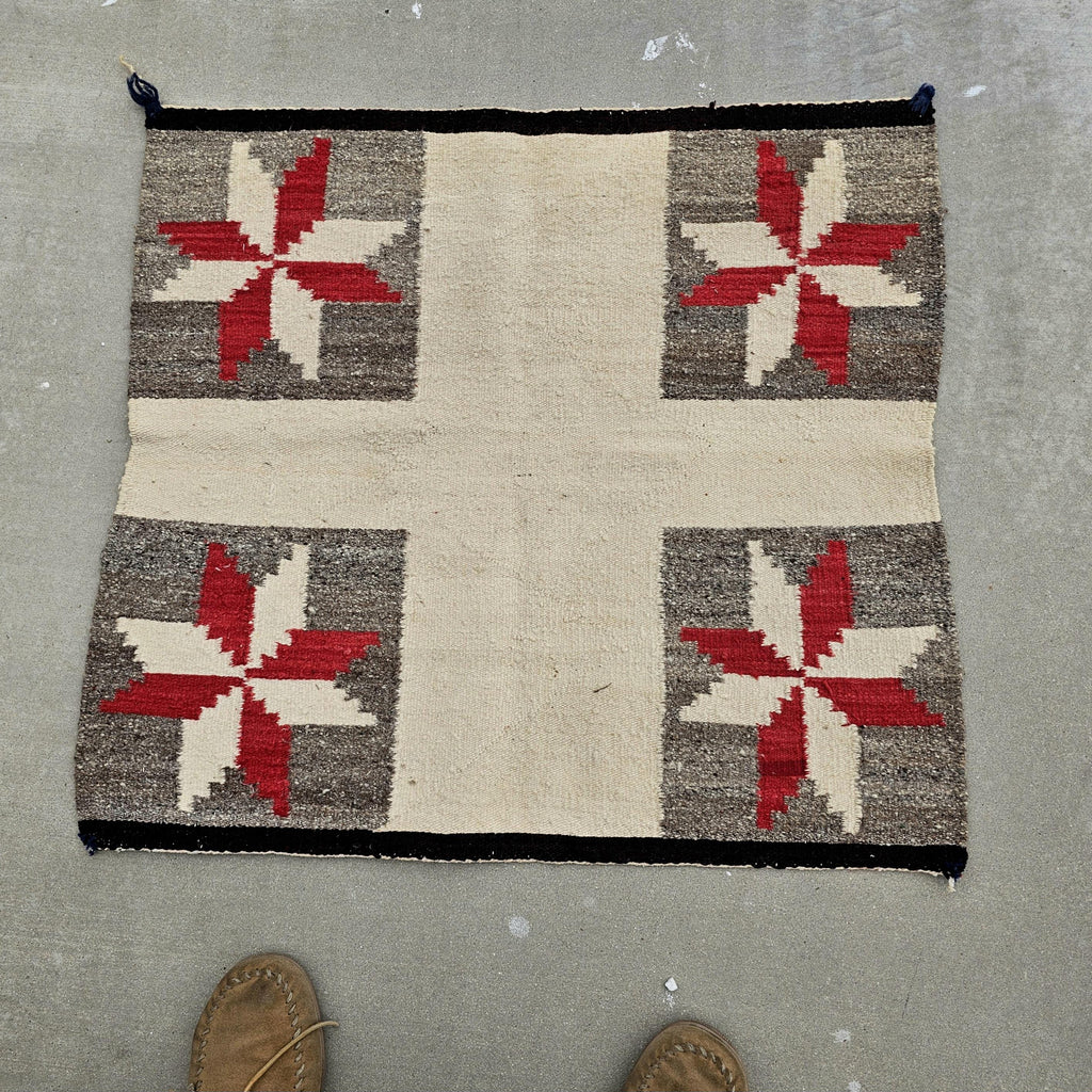 Authentic Vintage Navajo Saddle Blanket 30"x 31" W 205