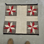 Authentic Vintage Navajo Saddle Blanket 30"x 31" W 205