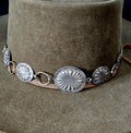 Vintage Concho Sterling Hatband Old Pawn. JH 152