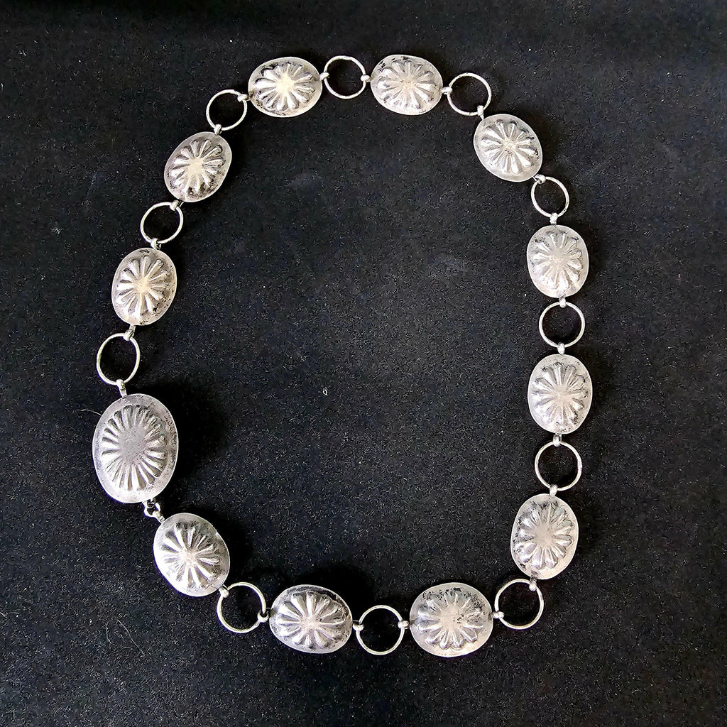 Vintage Concho Sterling Hatband Old Pawn. JH 152