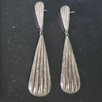 60s Silver Vintage  Dangle Earrings Native Old Pawn. # JE 593