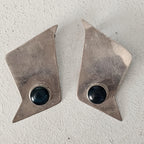 Sterling '70s Bird? Vintage Silver Earrings . # JE 607