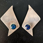 Sterling '70s Bird? Vintage Silver Earrings . # JE 607