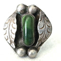Cerillos Turquoise Vintage Native Ring Old Pawn Size 7 1/2 JR 39