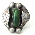 Cerillos Turquoise Vintage Native Ring Old Pawn Size 7 1/2 JR 39