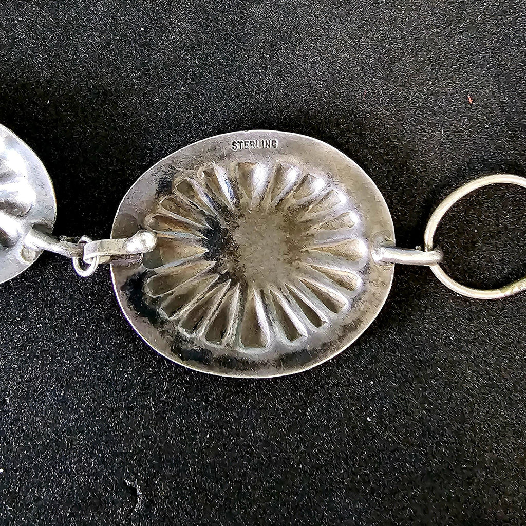 Vintage Concho Sterling Hatband Old Pawn. JH 152