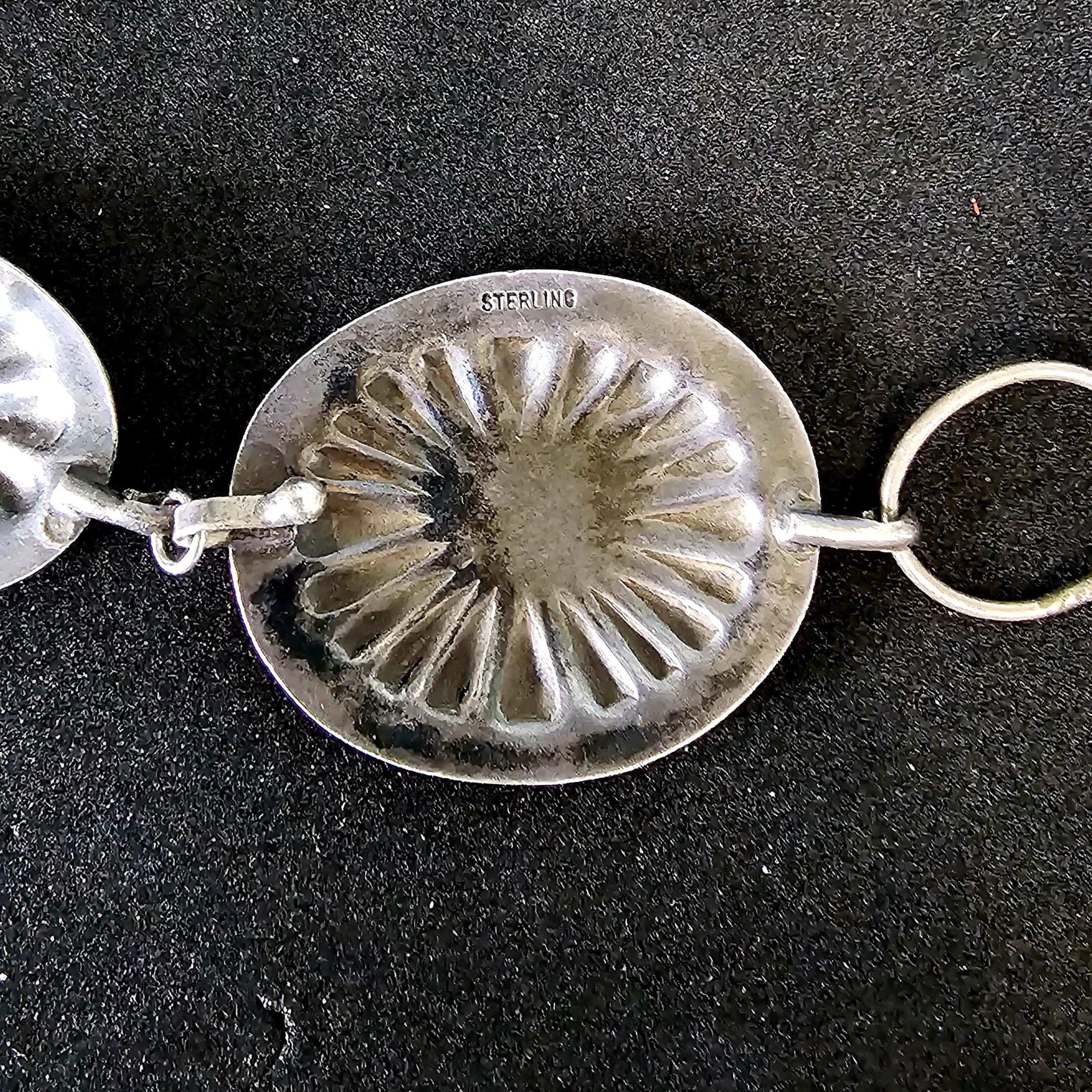 Vintage Concho Sterling Hatband Old Pawn. JH 152