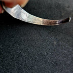 1920s Hand Forged Ingot Silver and Turquoise Native Cuff Bracelet Coin Silver. 6 1/2" wrist. JB 219