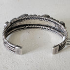 Zuni Butterfly Design Turquoise Sterling Silver Cuff Bracelet 6 1/2" wrist JB 255