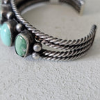 Zuni Butterfly Design Turquoise Sterling Silver Cuff Bracelet 6 1/2" wrist JB 255