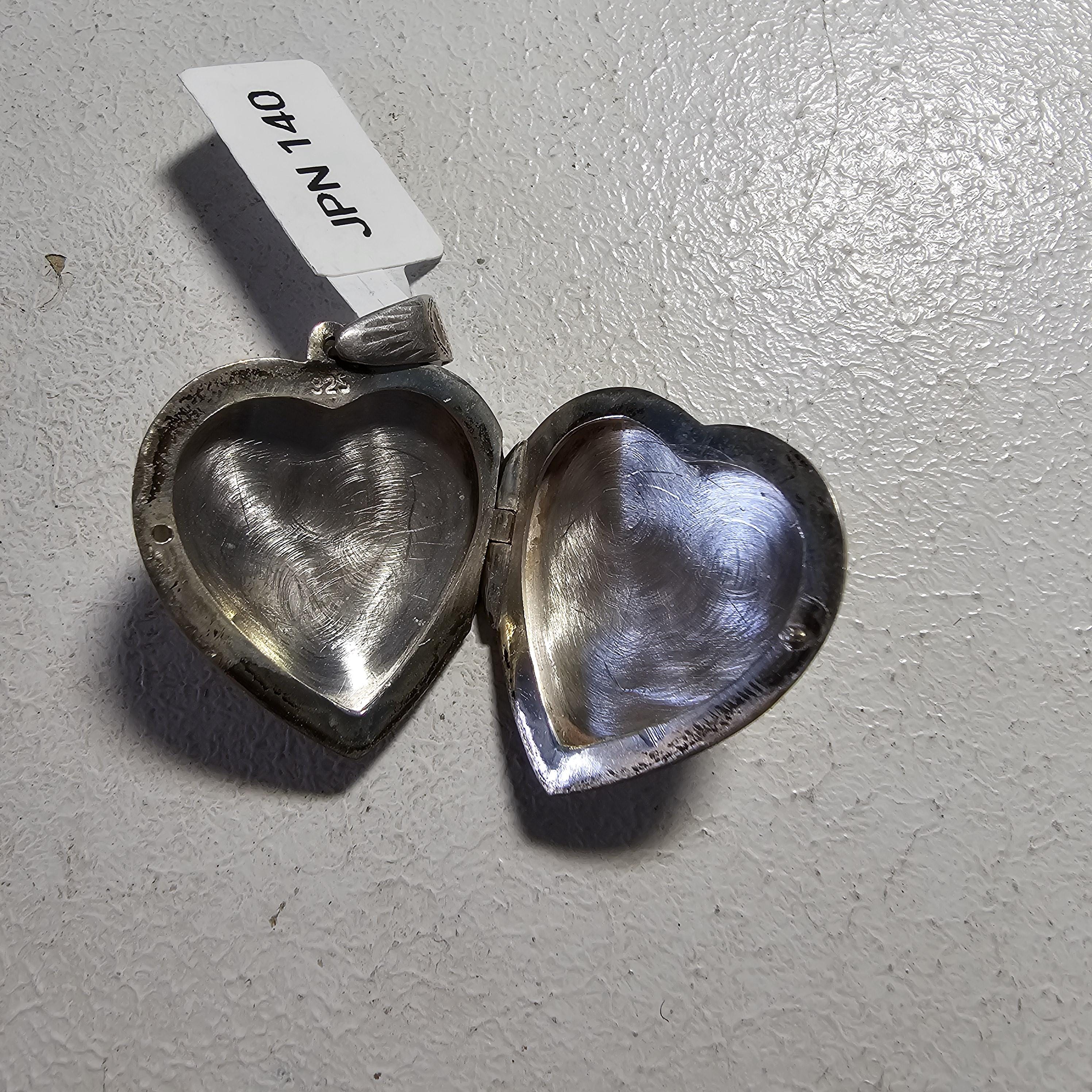 Engraved Silver Locket Pendent Sterling # JPN 140