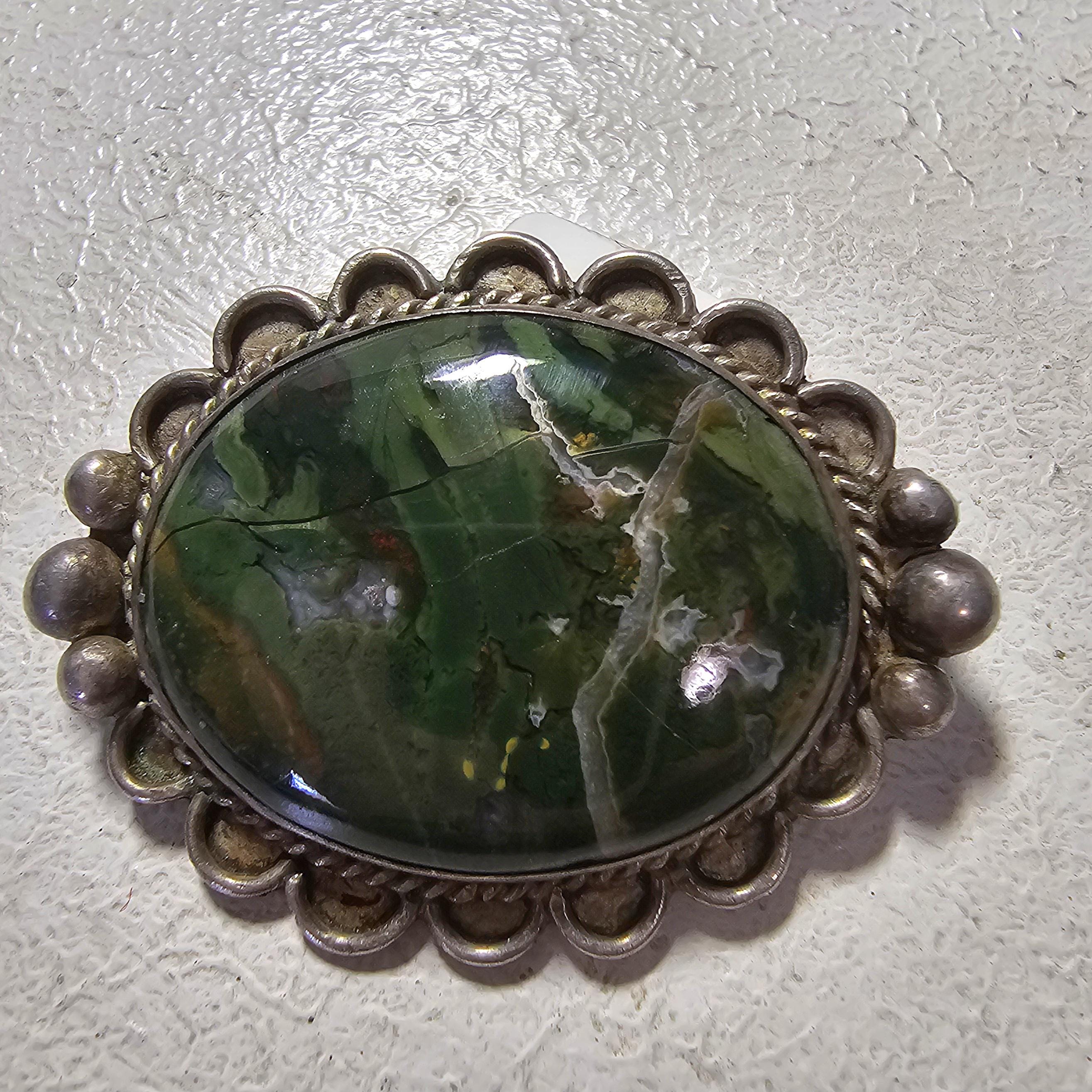 1940s Agate Vintage Native Pin Old Pawn # JP 180