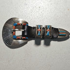 Zuni Inlay Turquoise Vintage Ranger Set Old Pawn JBL 155