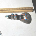 Zuni Inlay Turquoise Vintage Ranger Set Old Pawn JBL 155