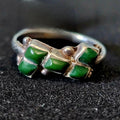 1940s Zuni Diamond Shape 5 Ceriilos Turquoise Silver Ring Vintage Sterling Old Pawn Size 8 1/2 JR 635